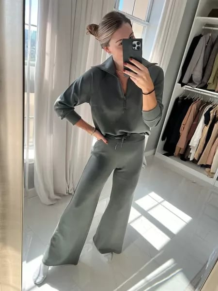 Smellmail™-Long Sleeve Wide Leg Jumpsuit