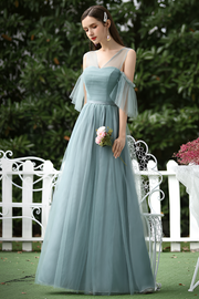 Smellmail™-Flattering Mesh Bridesmaid Dress