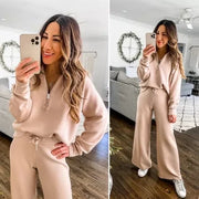 Smellmail™-Long Sleeve Wide Leg Jumpsuit