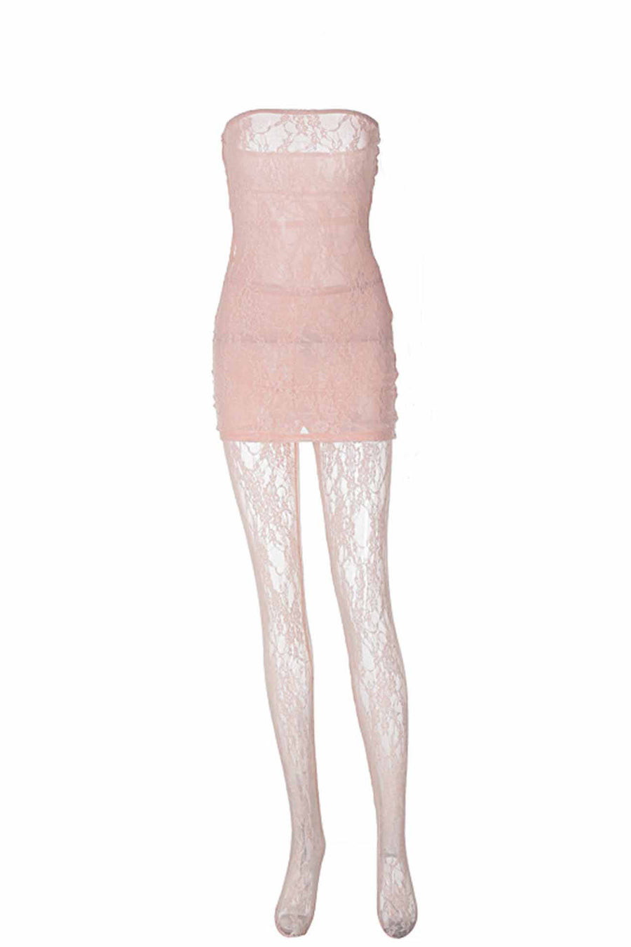 Smellmail™-Lace Sleeveless Dress Leggings Two-piece Set